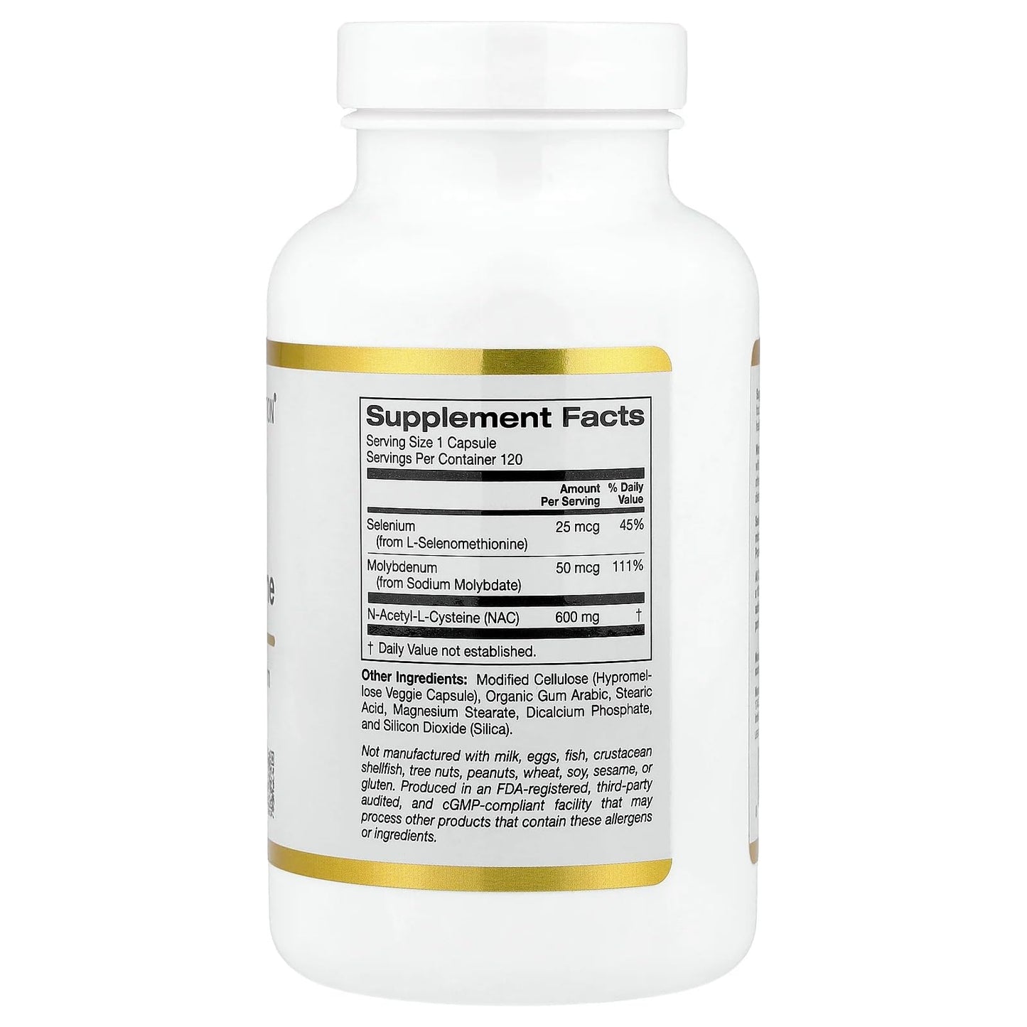 Lake Avenue N-Acetyl-L-Cysteine 600 mg Capsules, 120 Veggie Capsules