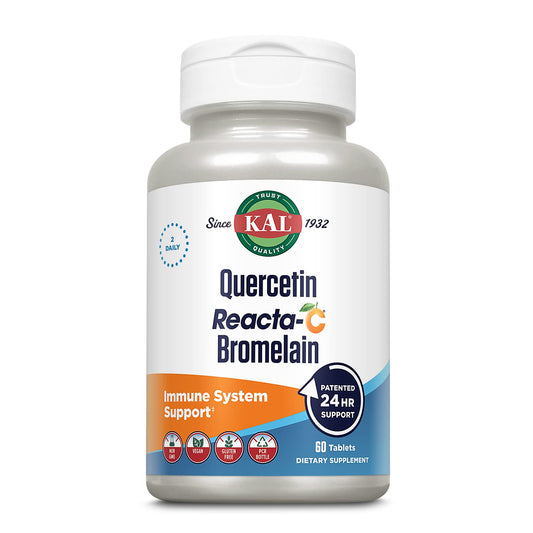 KAL Quercetin with Bromelain Tablets, 60 Tablets