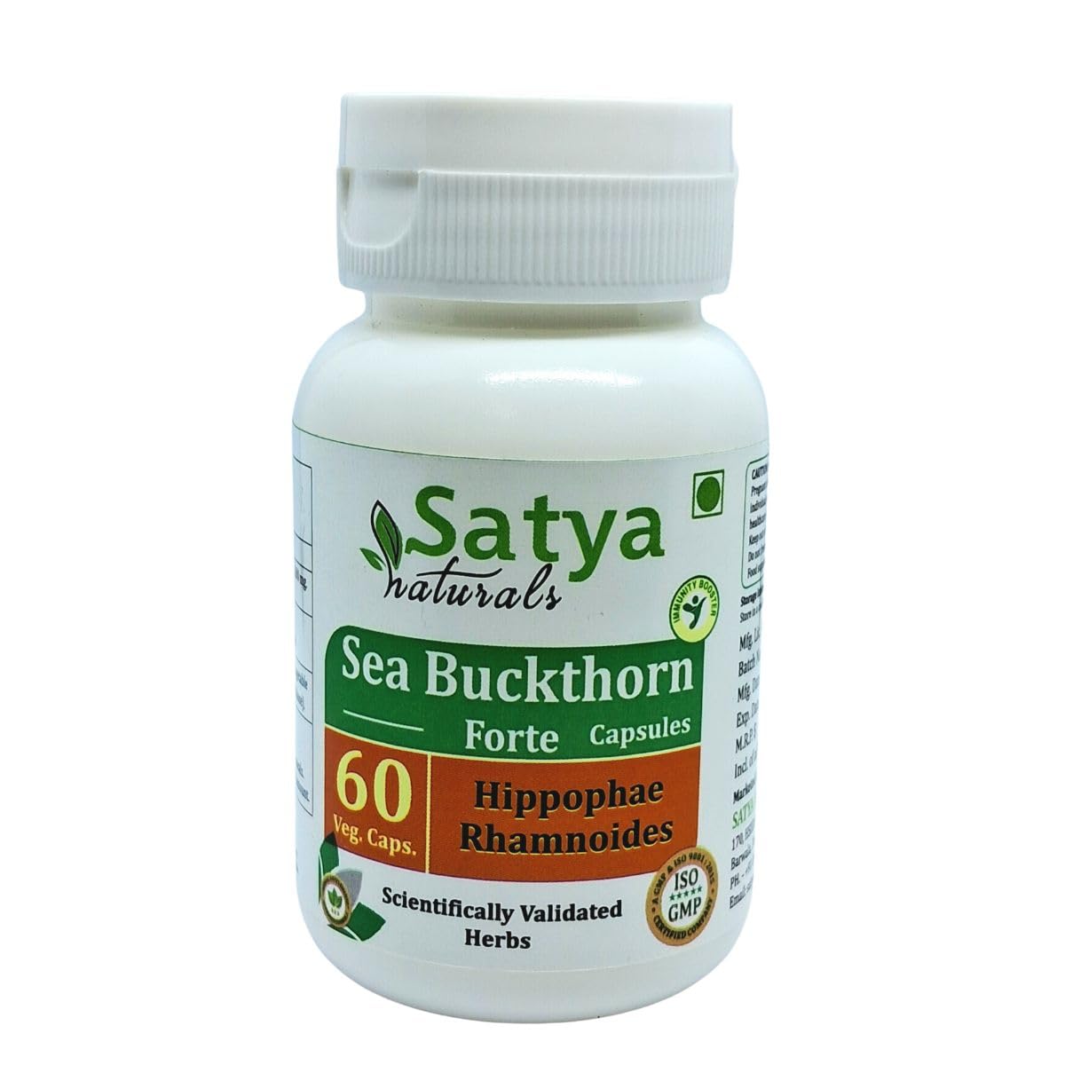 Satya Naturals Sea Buchthorn Forte Capsules 500 mg, 120 Capsules
