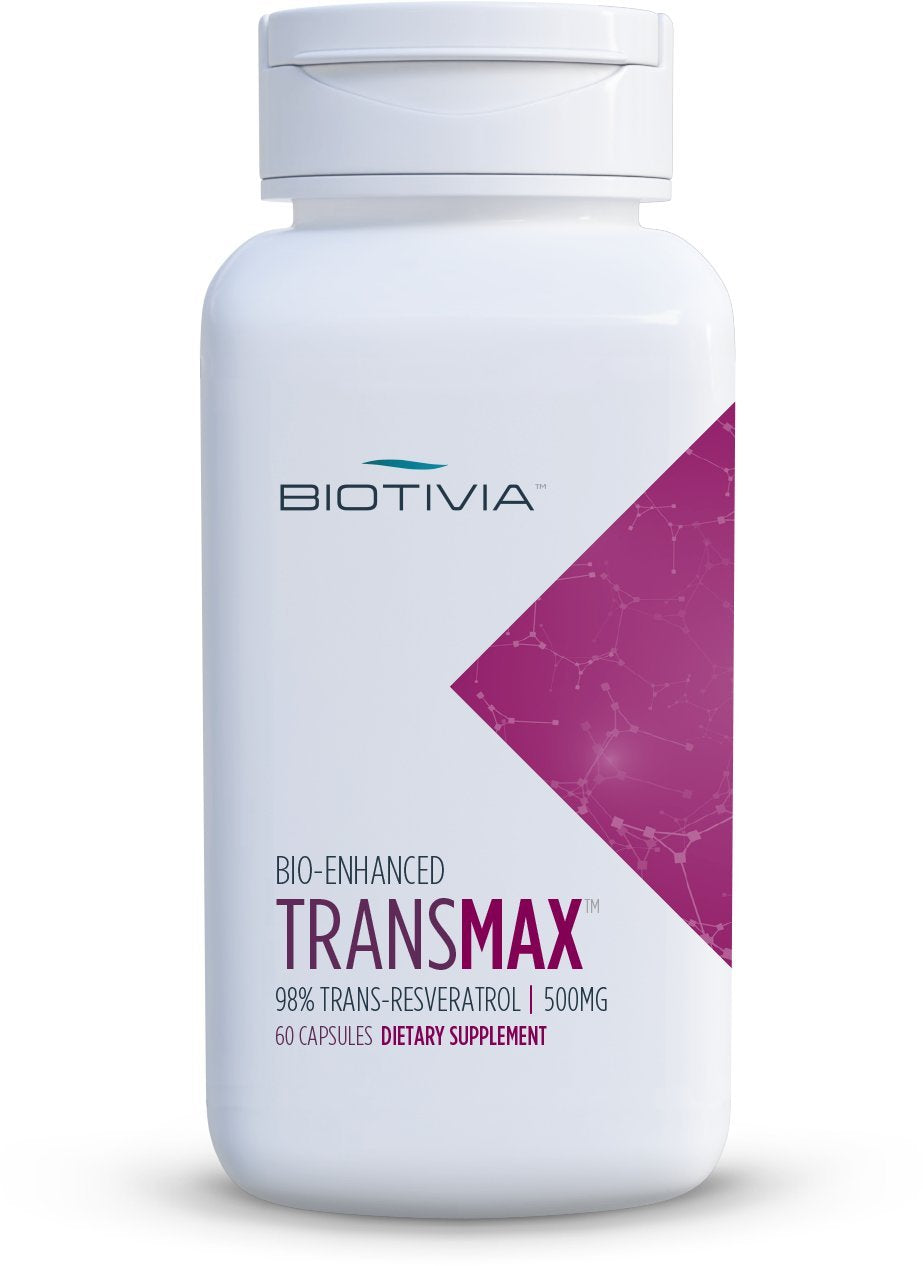 Biotivia Transmax 1000mg 98% Trans-resveratrol + Polydatin + Piperine, 60 Capsules