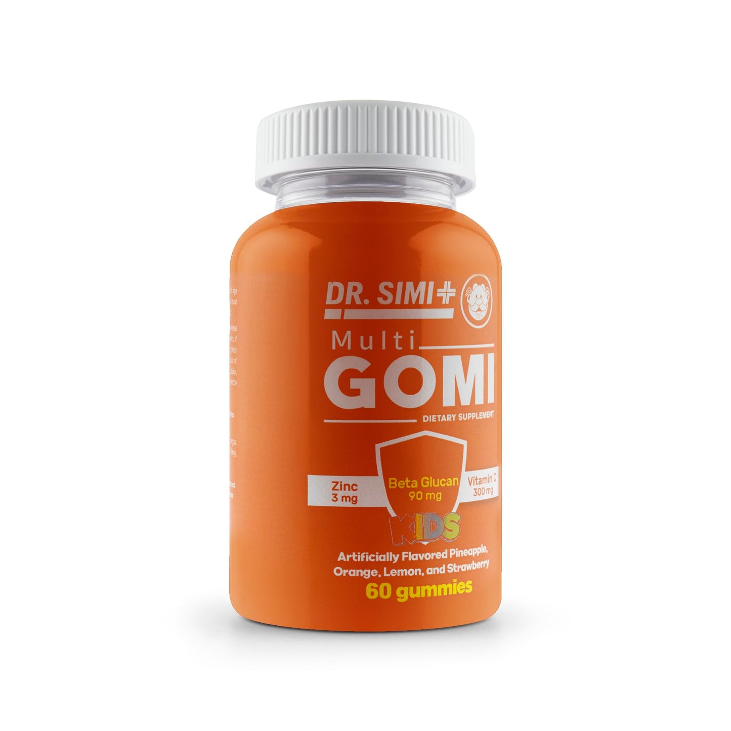 MULTI GOMI Kids Zinc + Beta-Glucan + Vitamin C Gummies – Immune Support for Kids 4+, 60 Gummies
