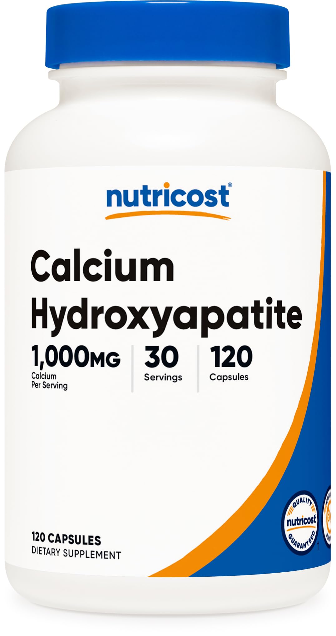Nutricost Calcium Hydroxyapatite 1000mg Capsule, 120 Count