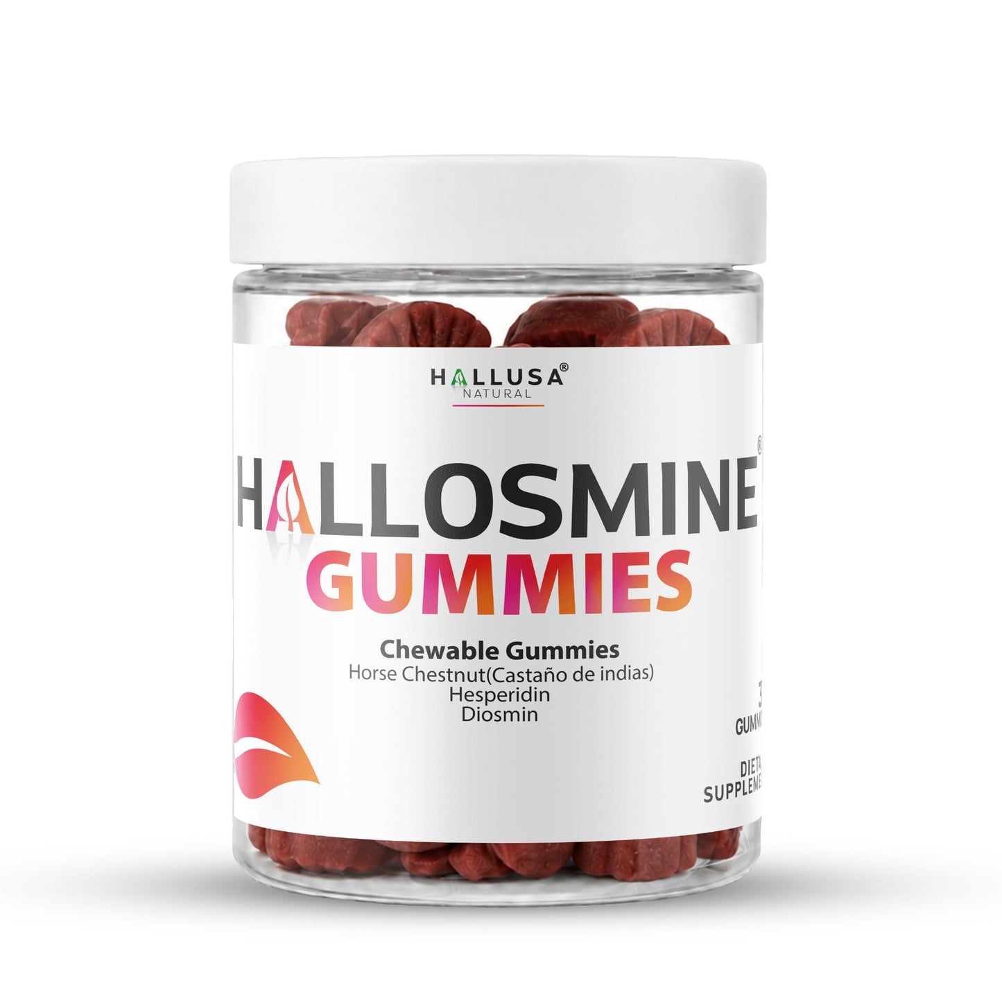 Hallusa Natural Hallosmine 400mg Gummies, 30 Count