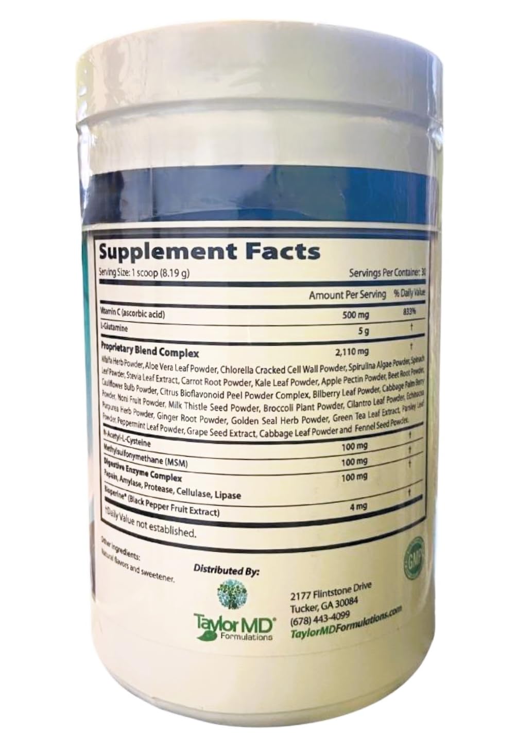 Taylor MD GreenMed Rx Physician Formulated Clinically Tested Powder 8.6 Ounce