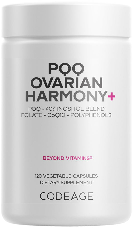 Codeage PQQ Ovarian Harmony+ Supplement Capsule 120 Capsules