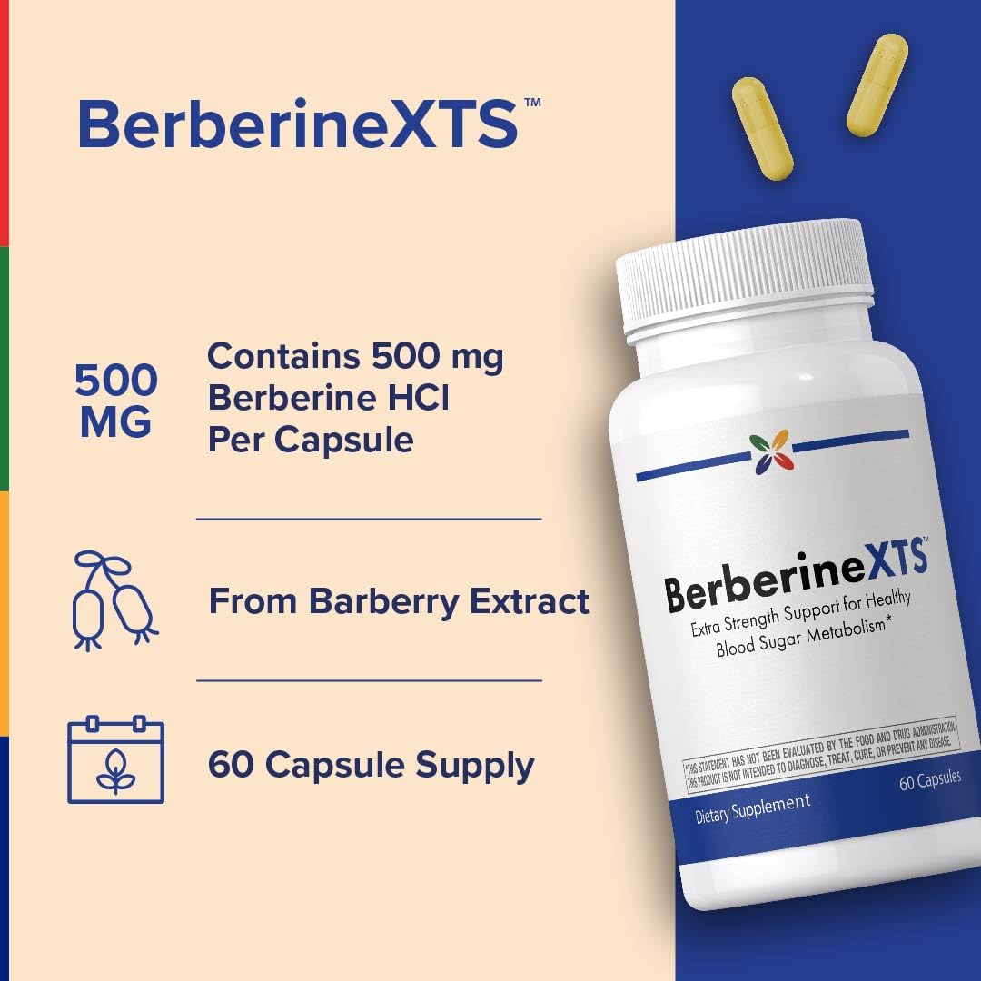 Stop Aging Now Berberine HCL Extract Supplement Capsule, 60 Capsules
