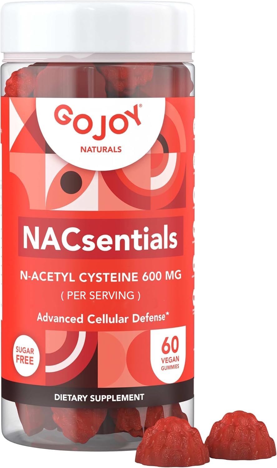 GOJOY NATURALS NACsentials 7-in-1 NAC Gummies 600mg, 60 Count
