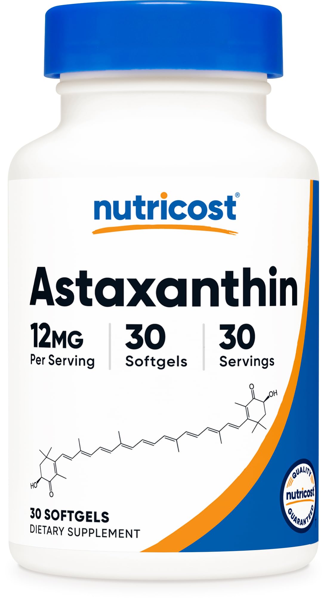Nutricost Astaxanthin 12mg Softgel 30 Count