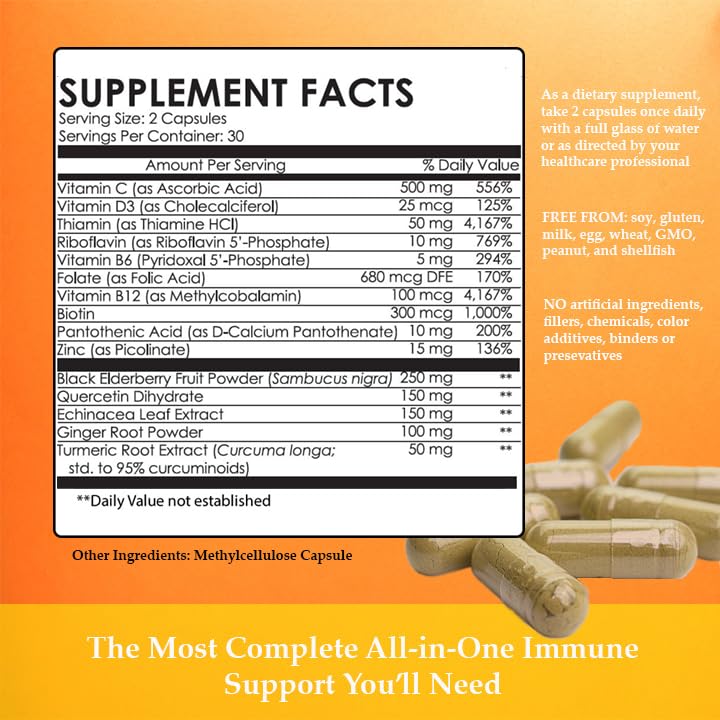 TotoNutrition Immunity Support Booster Capsule, 60 Capsules