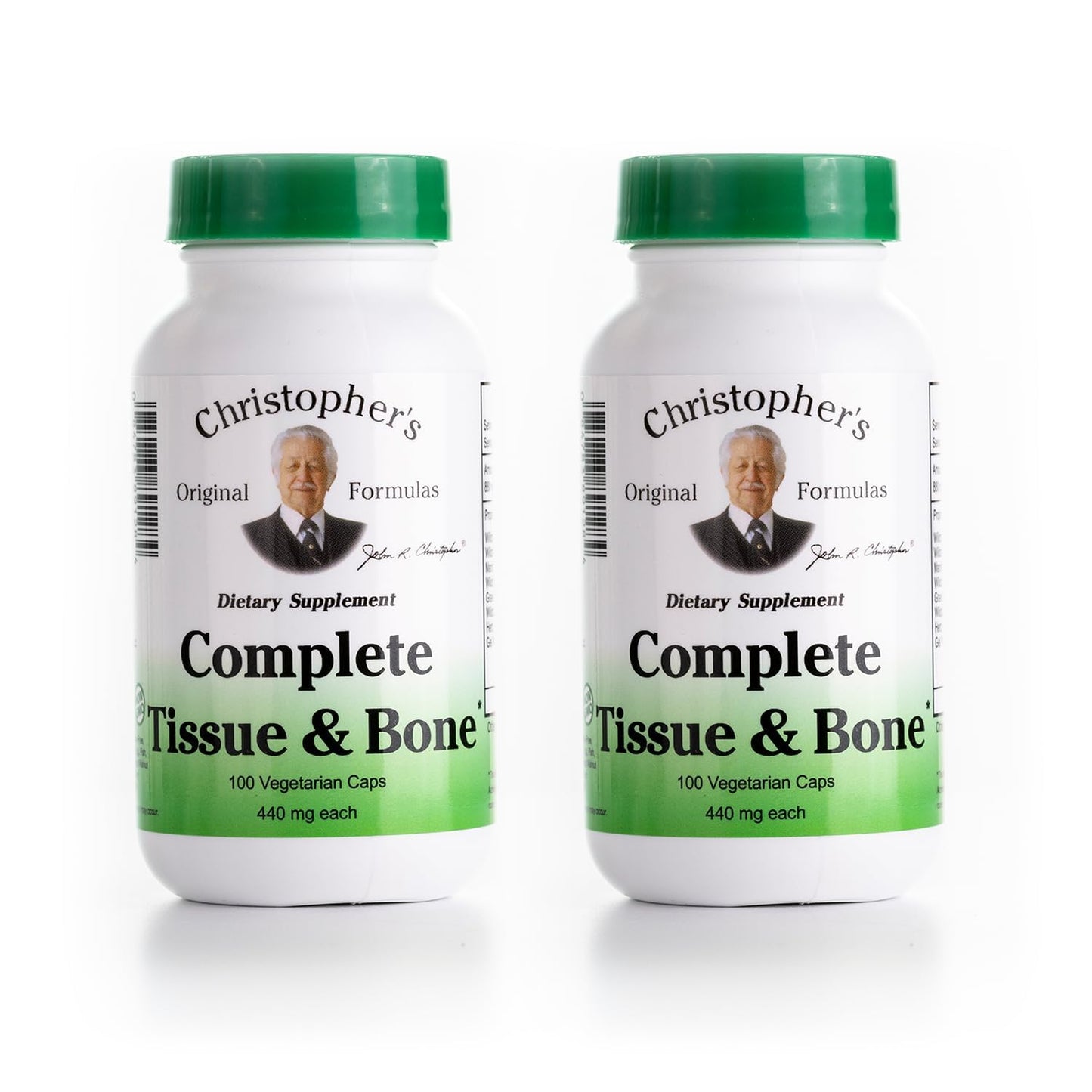 Christopher's Original Formulas Complete Tissue & Bone Formula Capsules 100 VCaps Pack of 2