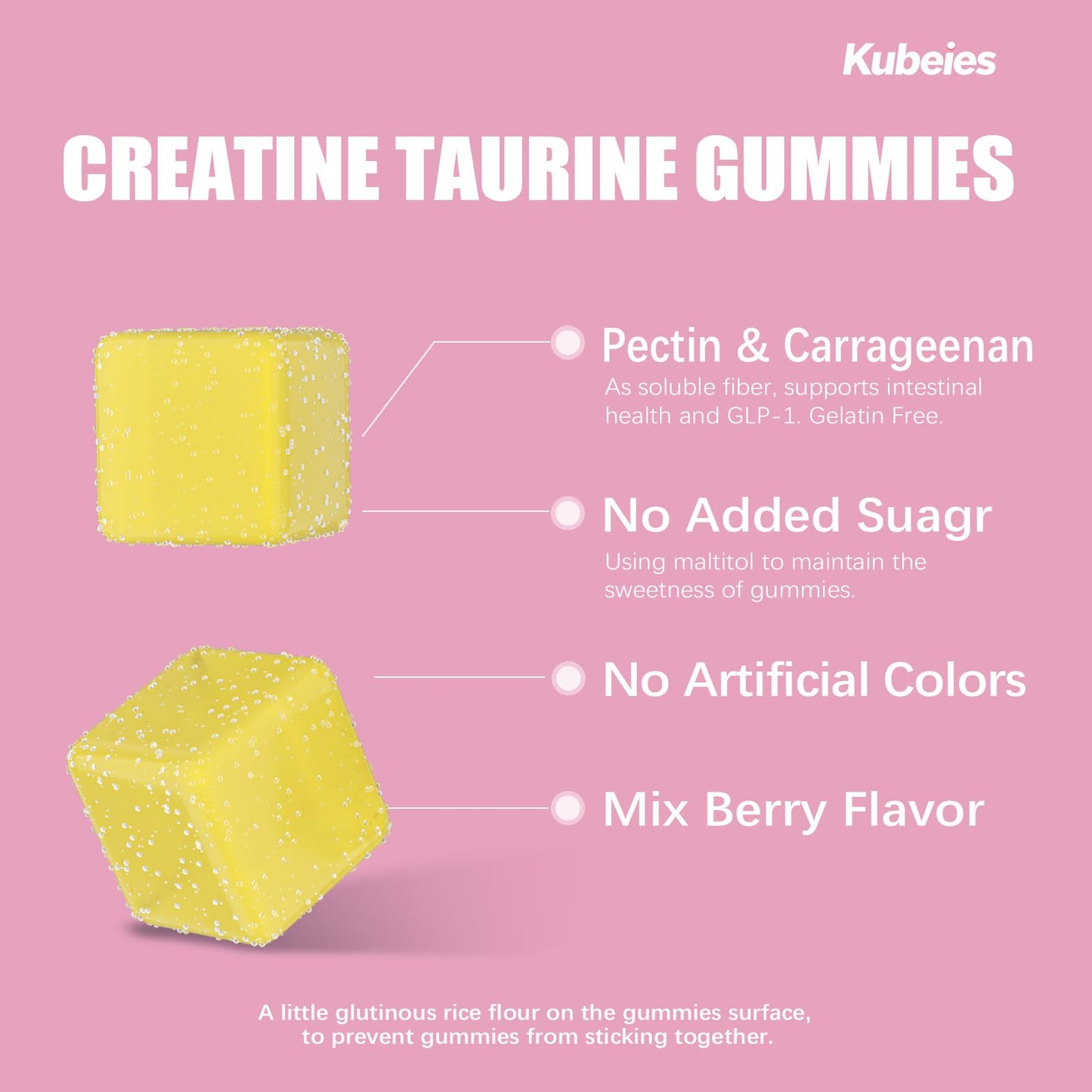 Kubeies Creatine Gummies for Women 90 Count