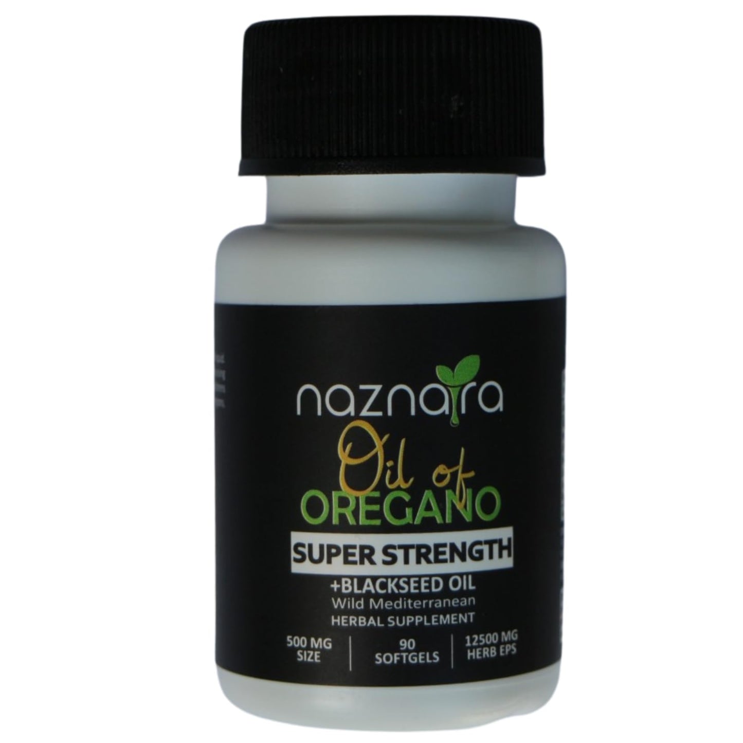 Naznara Wild Oil of Oregano with Blackseed Oil Softgels 90