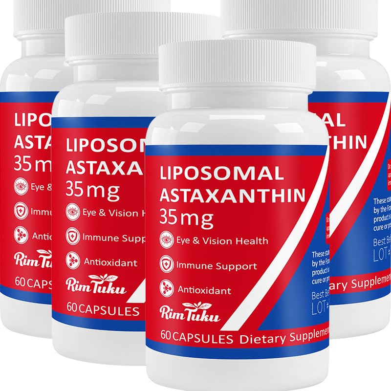 RimTuku Liposomal Astaxanthin Supplement Capsules 240