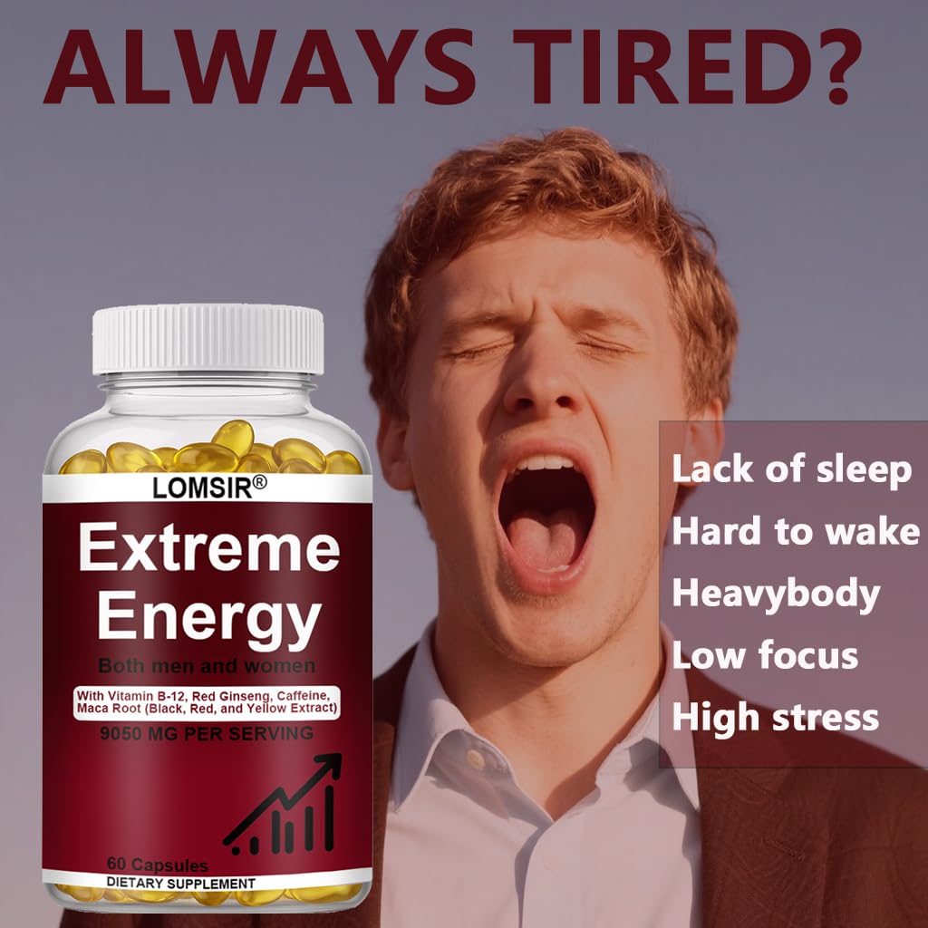 LOMSIR Extreme Energy Softgels 60 Count