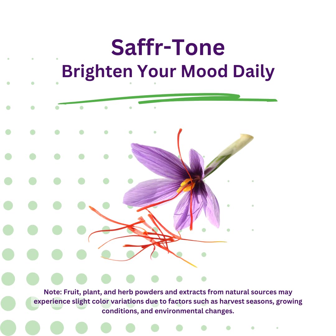 Paradise Herbs Saffr-Tone Saffron Extract Active Whole Spectrum Extract Capsule 60 Count