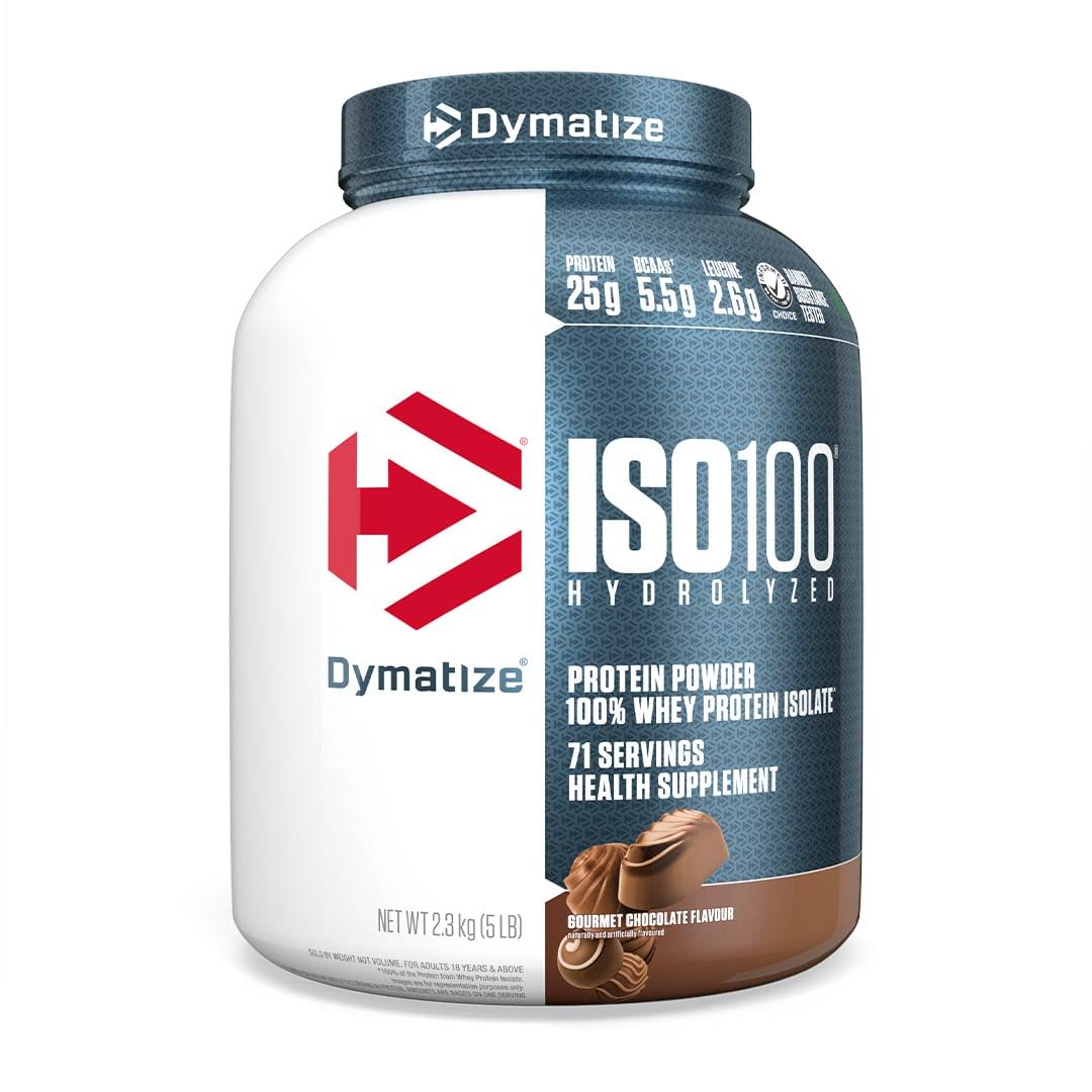 Dymatize ISO 100 Whey Protein Powder, 5.06 Pound
