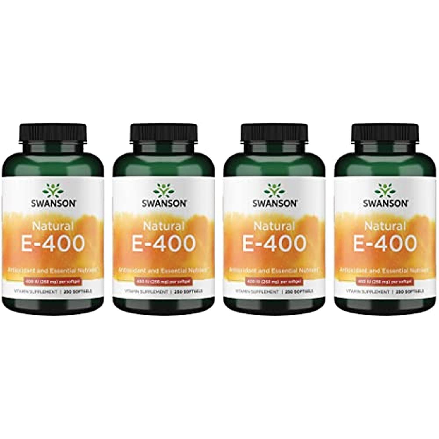 Swanson Natural Vitamin E 400 IU (268 mg) Softgels, 1000 Count