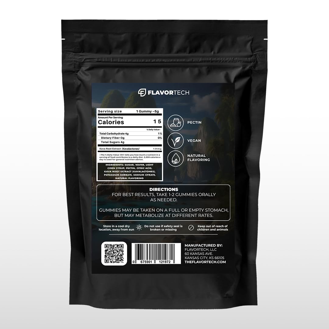 FlavorTech Kava Calm Gummies 10 Count