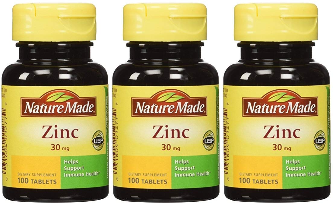 Nature Made Zinc 30 mg Tablets, 300 Count