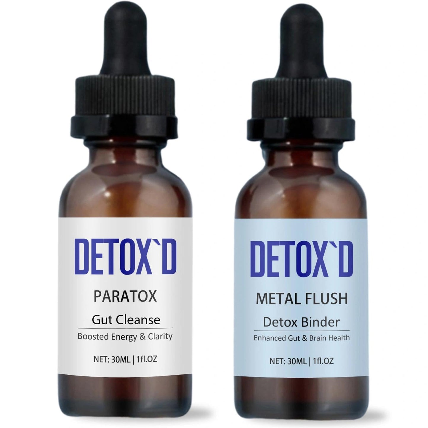 TakTuqa Detox’d Paratox Gut Cleanse & Detox - Herbal Liquid Drops with Black Walnut, Wormwood, Clove & Oregano for Digestive Balance, Energy Boost & Immune Support, 60 Capsules
