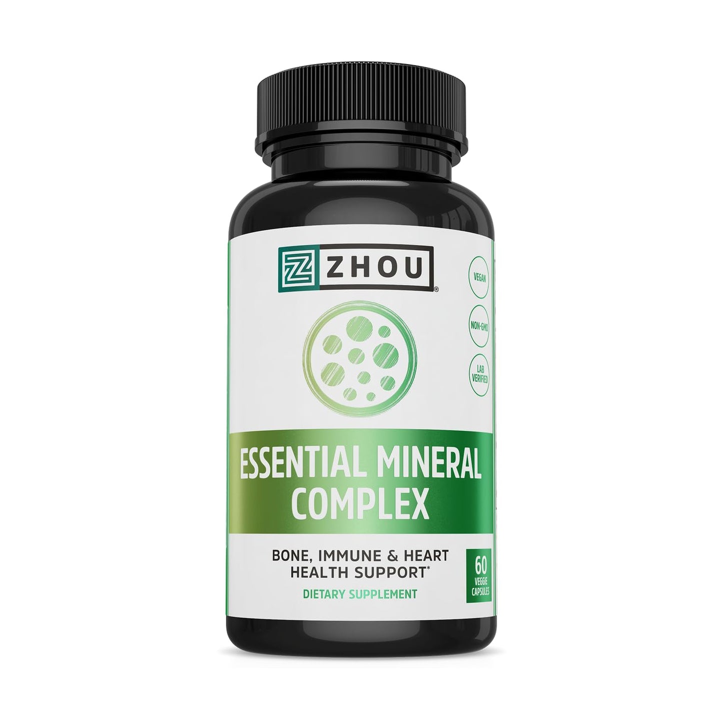 Zhou Essential Mineral Complex Full-Spectrum Minerals Capsule, 60 VegCaps