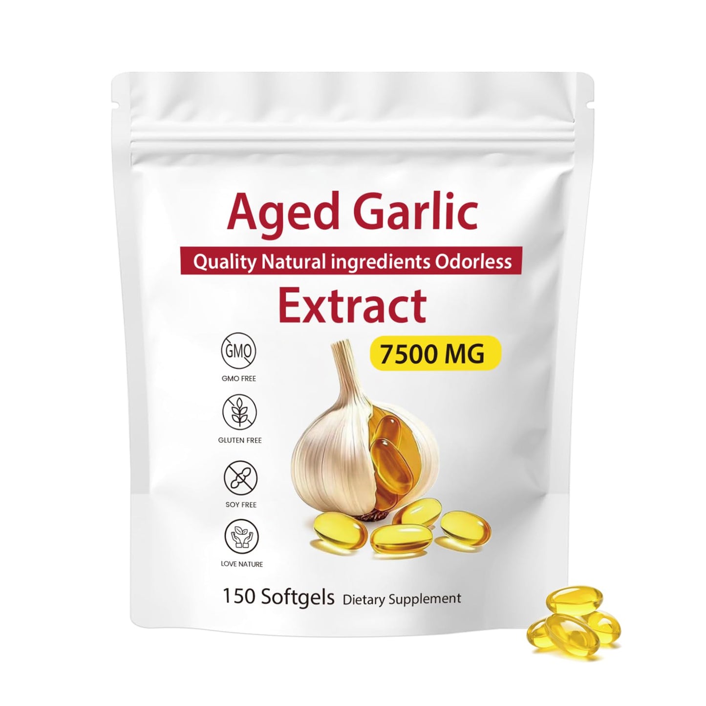 Dgtkayi Aged Garlic 15:1 Extract 150 Softgels