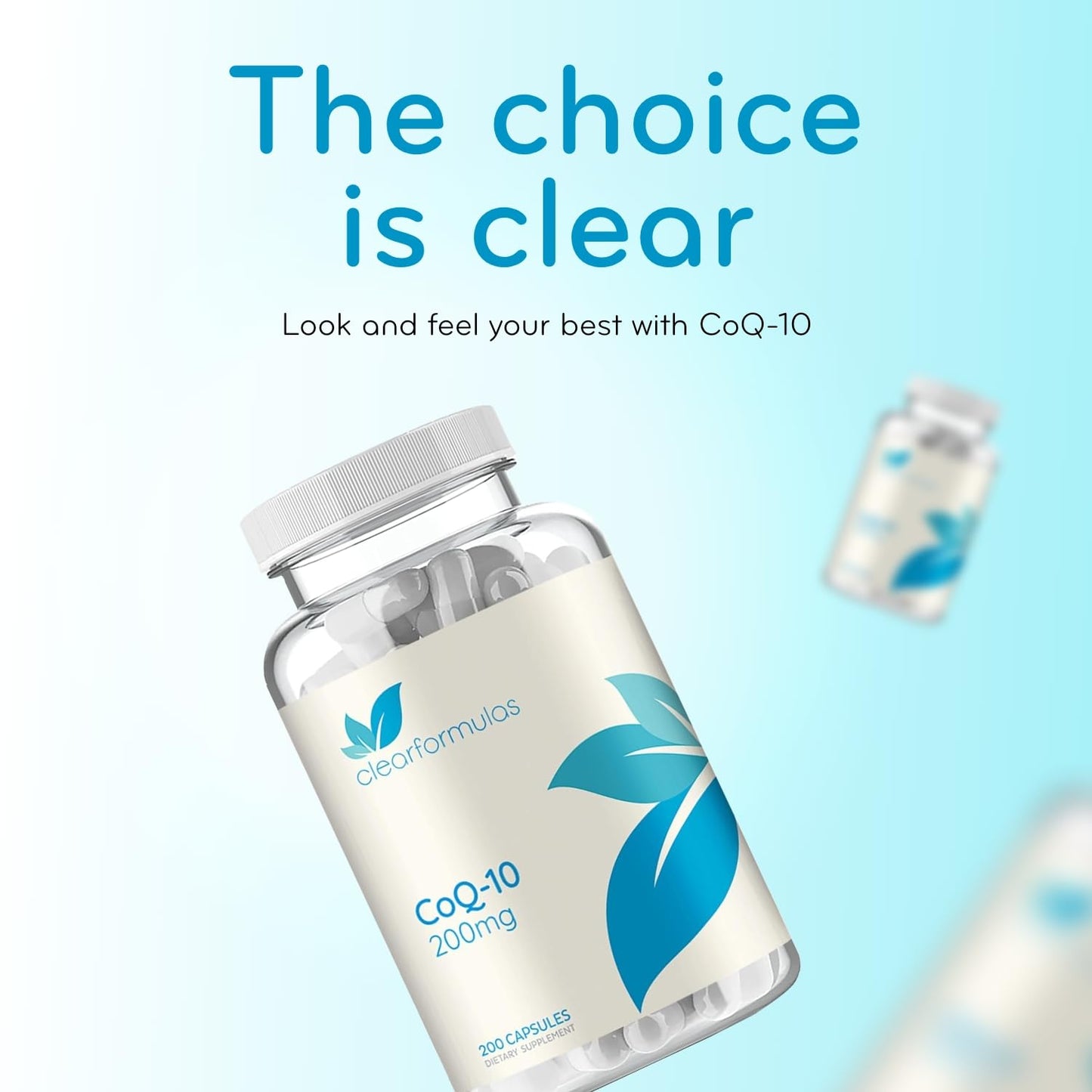 Clear Formulas CoQ10 200mg Capsule, 400 Count