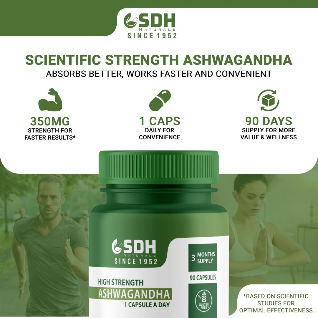 SHREE DHANWANTRI HERBALS Ashwagandha Capsule 90 Count