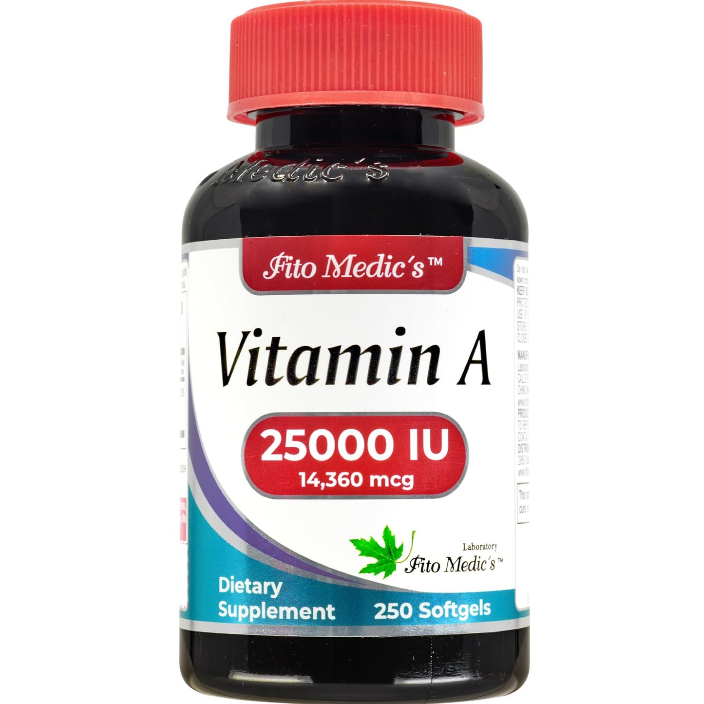 FITO MEDIC'S Vitamin A 25000 IU Softgels, 250 Softgels