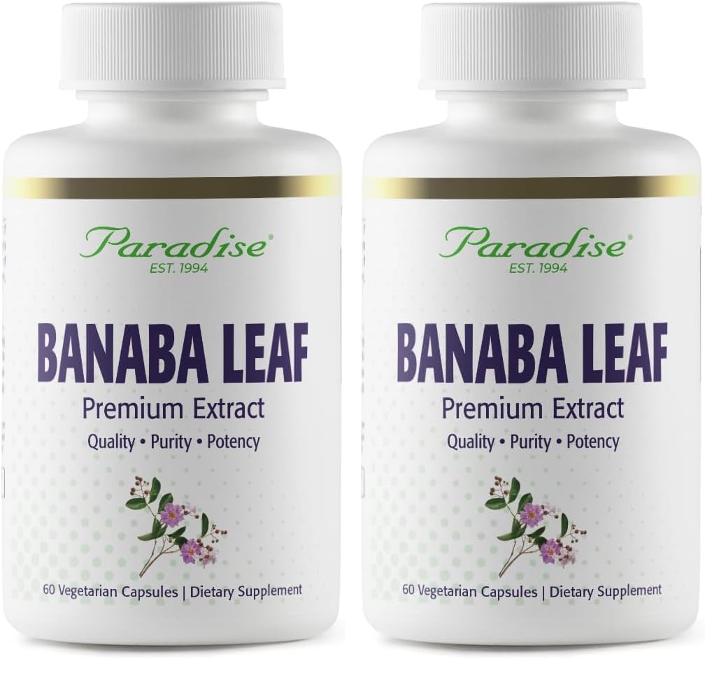 Paradise Herbs Banaba Leaf 12:1 Concentrated Extract Capsule, 120 Capsules