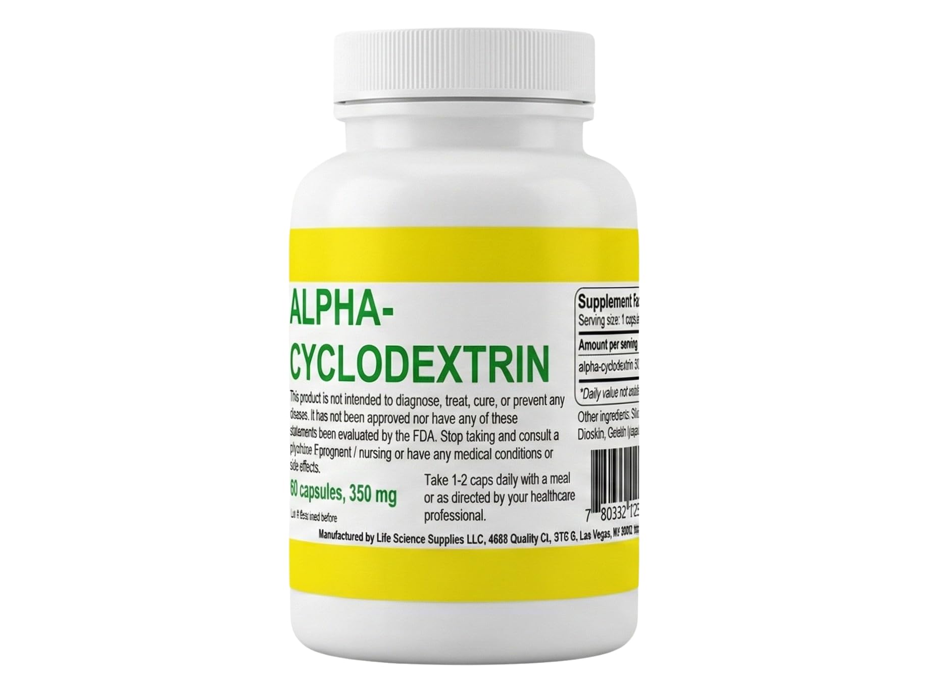 Generic Alpha Cyclodextrin 60 Capsules