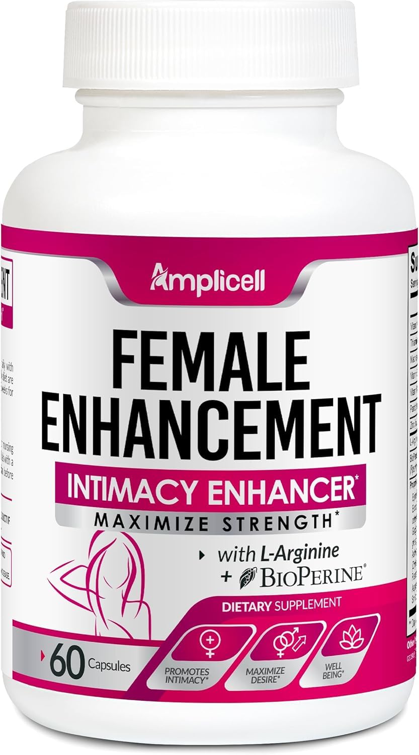Amplicell Women's Libido Support & Hormone Balance Capsules, 60 Count, Non-GMO, Vegan