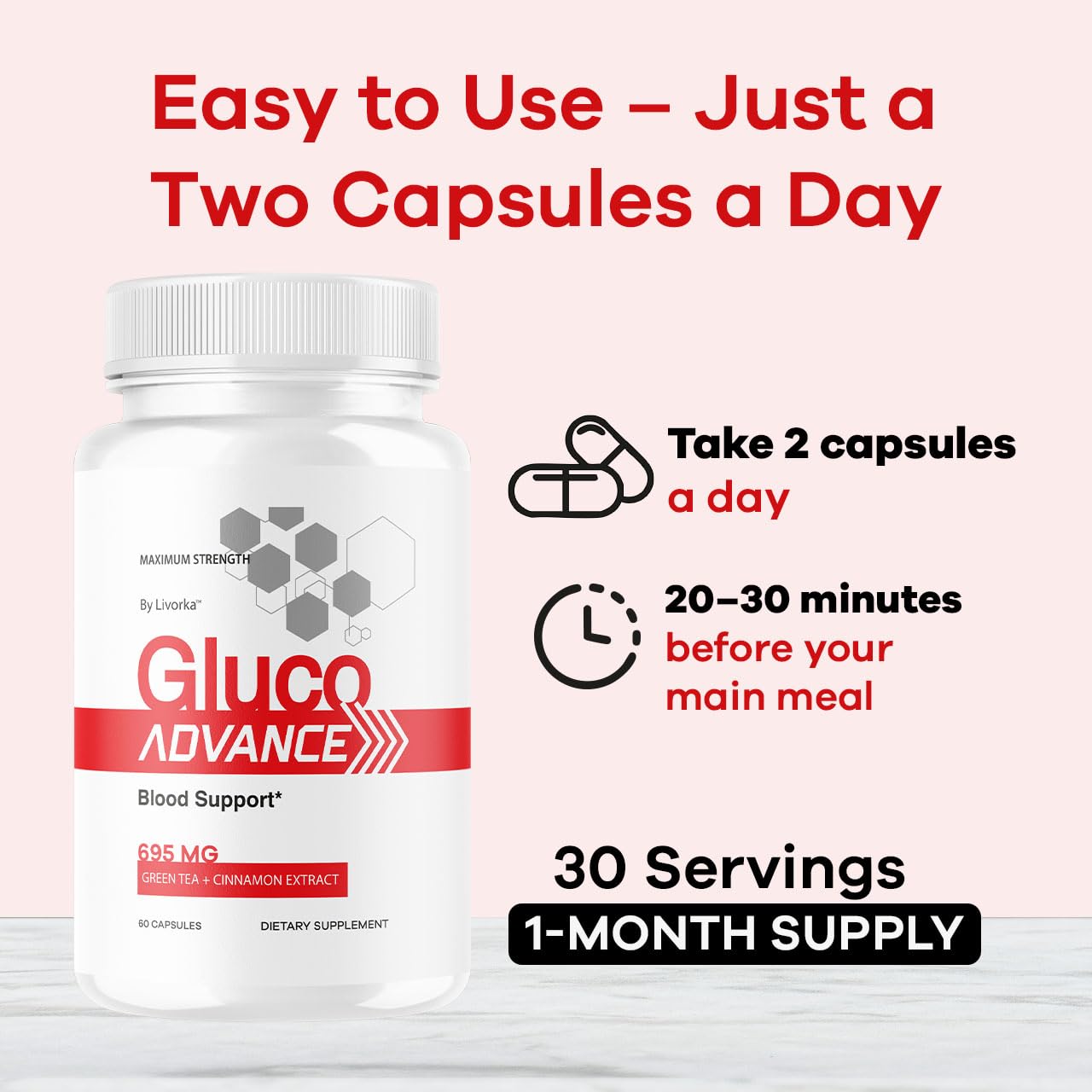 LIVORKA Gluco Advance 120 Capsules