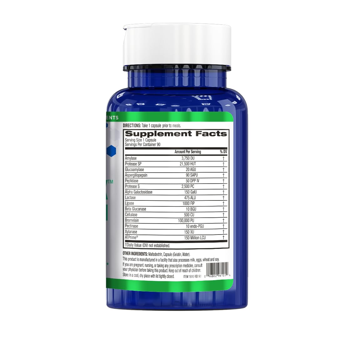 BioTrust AbsorbMax Broad Spectrum Digestive Enzyme Blend Capsule 90 Count