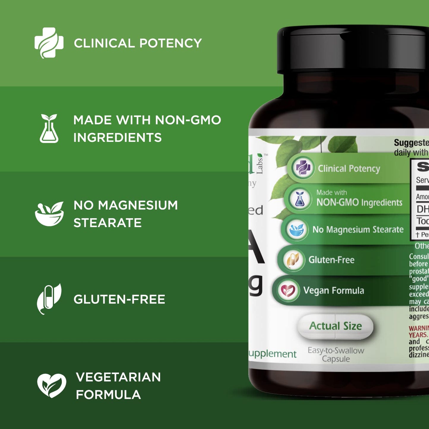 Emerald Laboratories DHEA 50mg Adrenal Support Supplement to Help Hormone Balance 60 Capsules