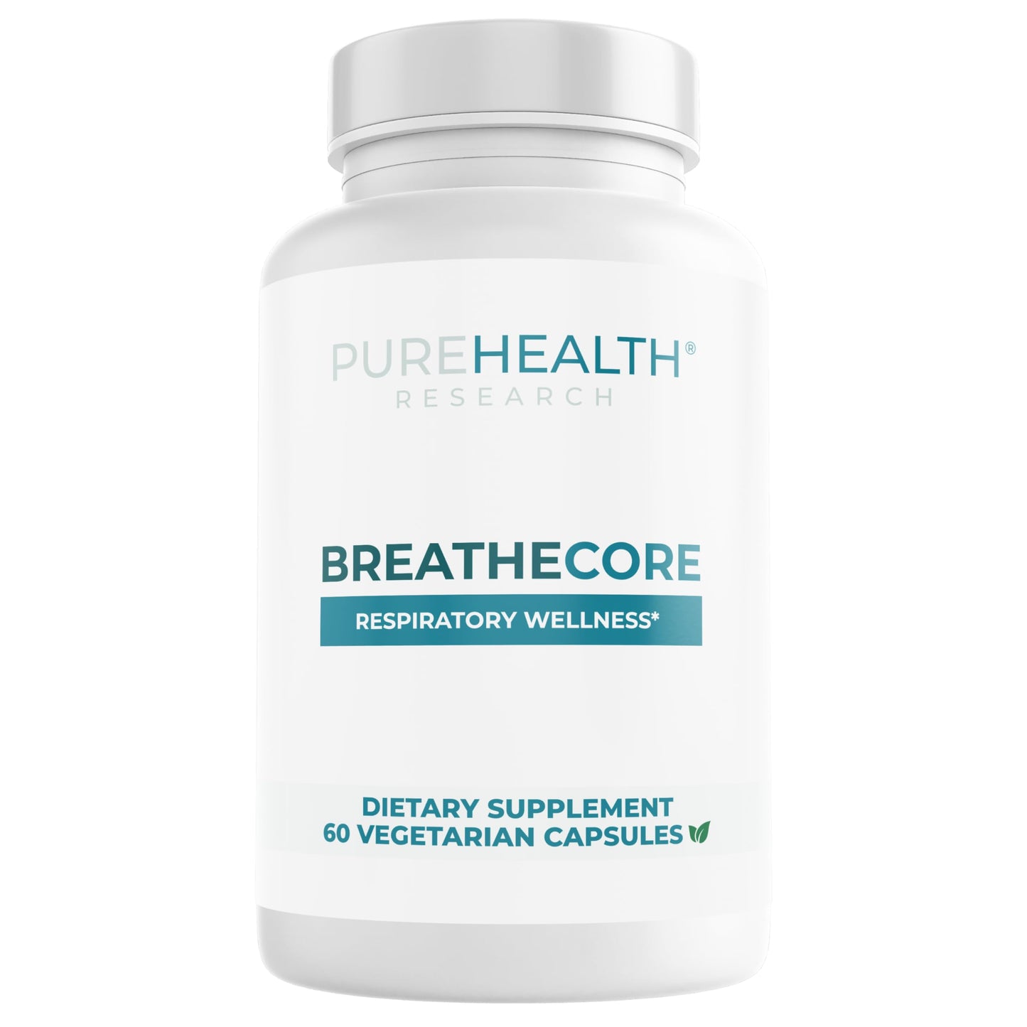 PUREHEALTH RESEARCH BreatheCore Lung Detox for Smokers 60 Capsules