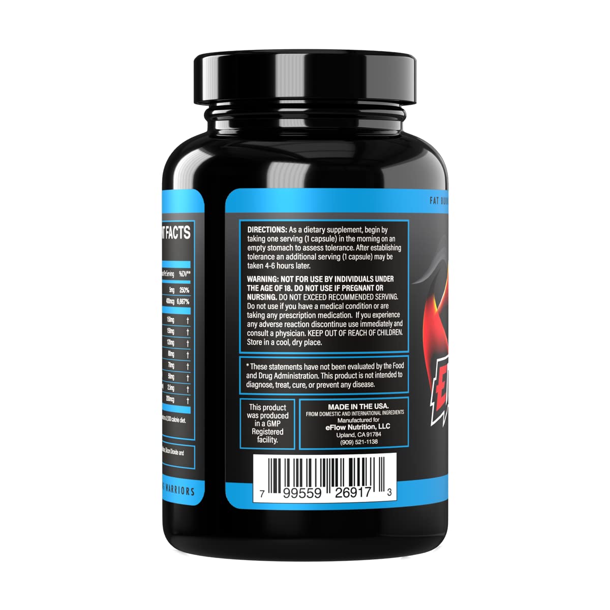 eFlow Nutrition ENCINERATE GLP-1 Support Supplement for Weight Loss & Energy - Appetite Support and Weight Management, 60 Capsules
