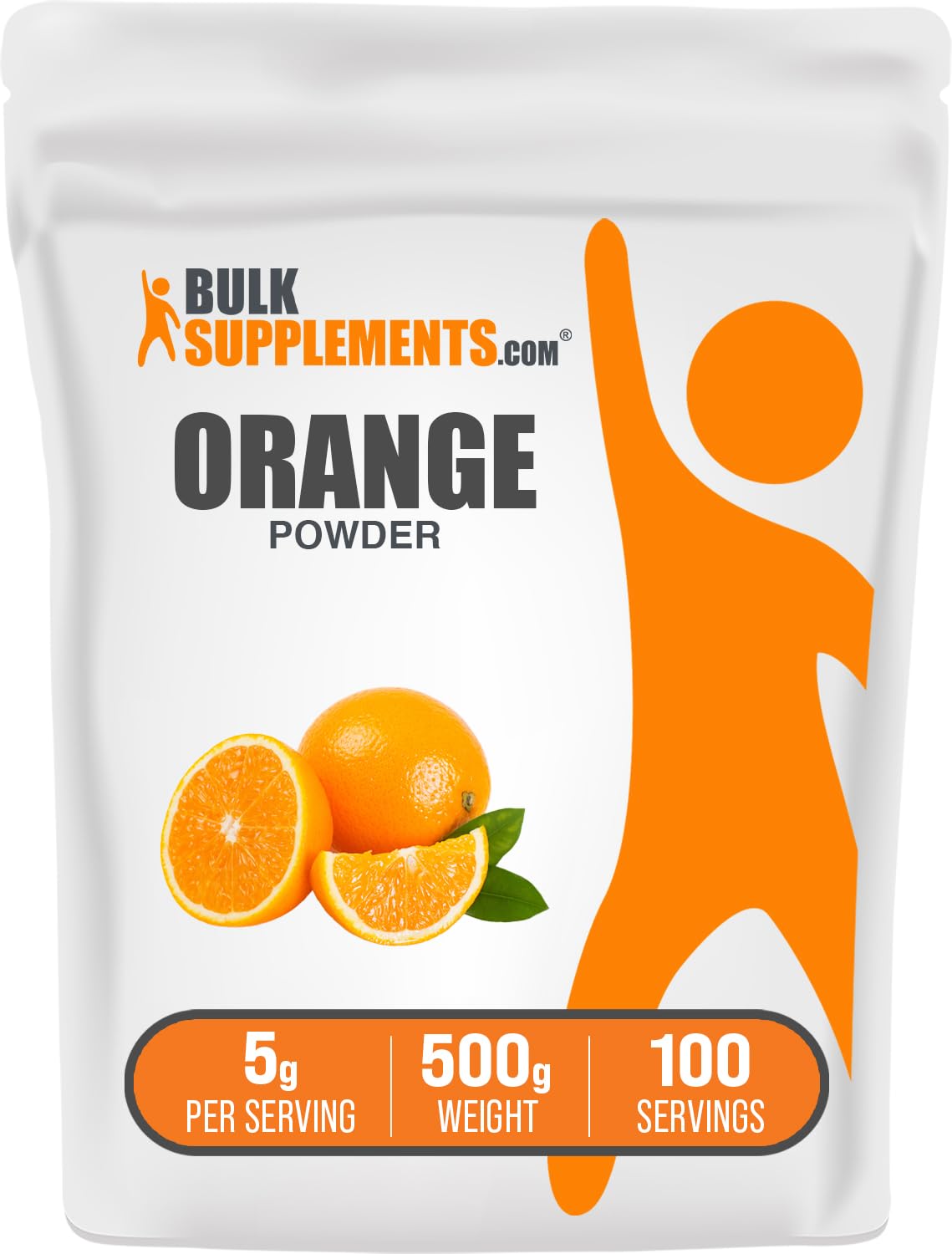 BulkSupplements Orange Powder 17.64 oz