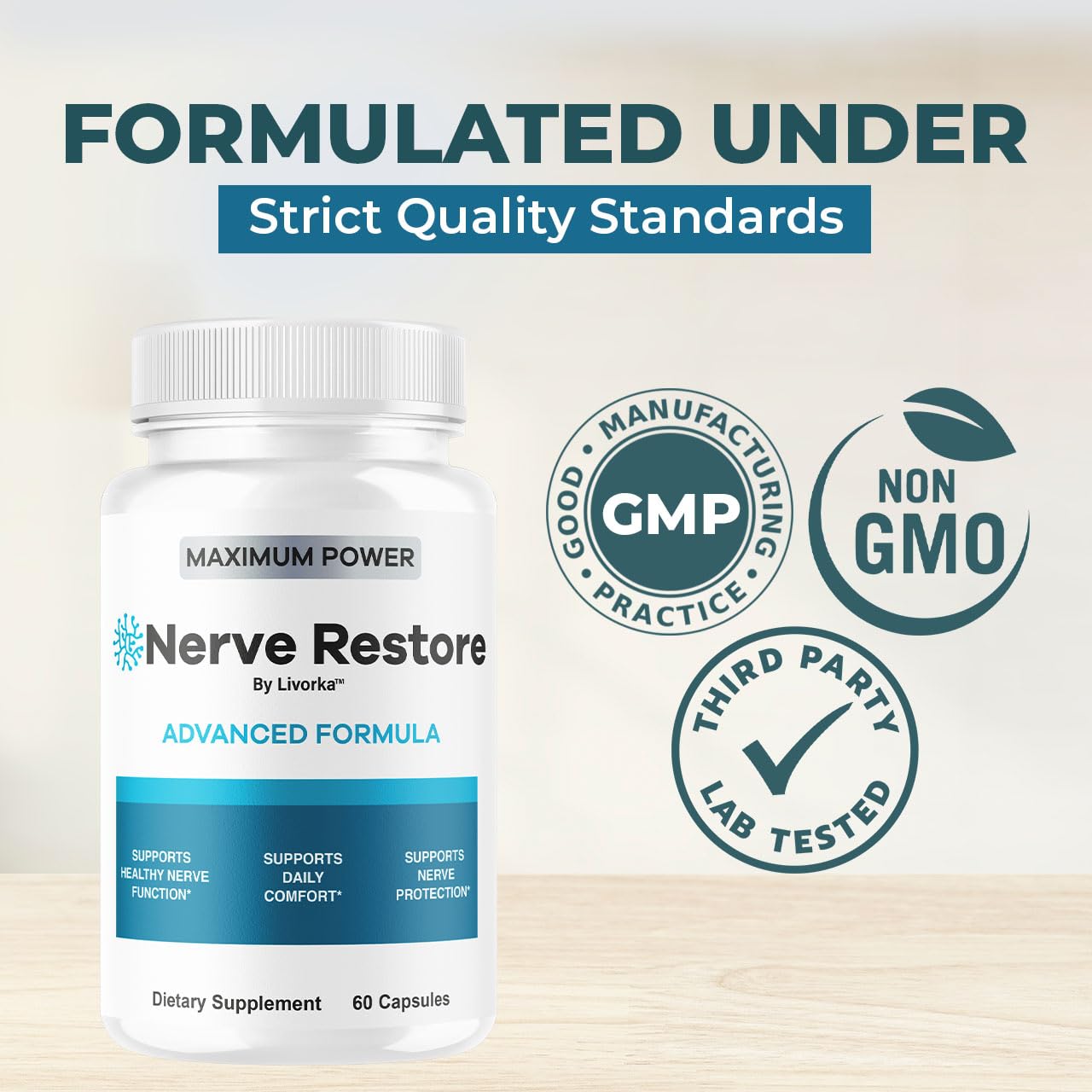 LIVORKA Nerve Restore Advanced Formula Capsules 120 Capsules