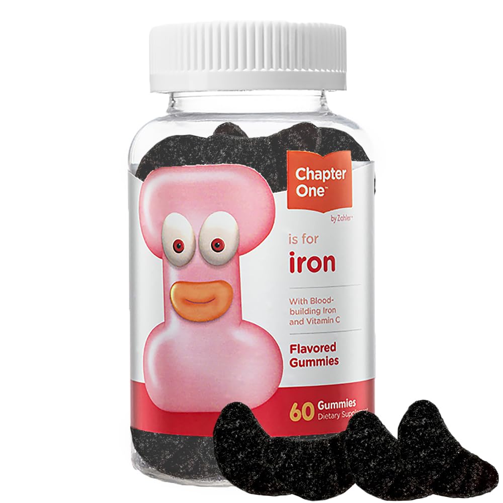 Zahler Chapter One Iron Gummies with Vitamin C, 60 Gummies