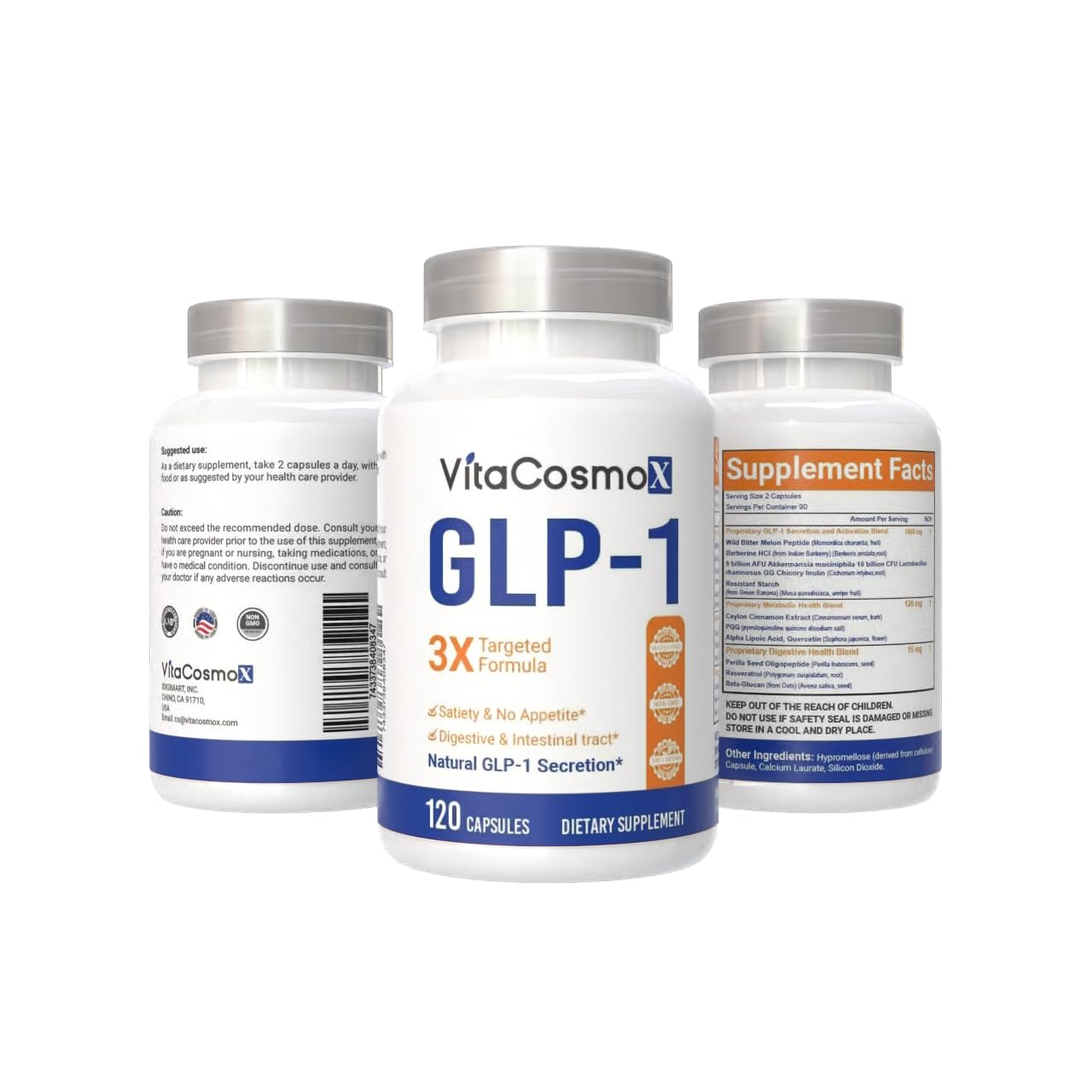 VitaCosmoX Metabolic Support Supplement Capsule, 1 Count