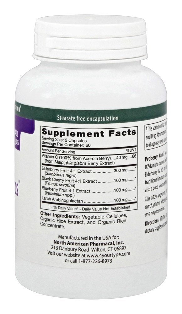 D'Adamo Personalized Nutrition Proberry Capsules, 120 Count