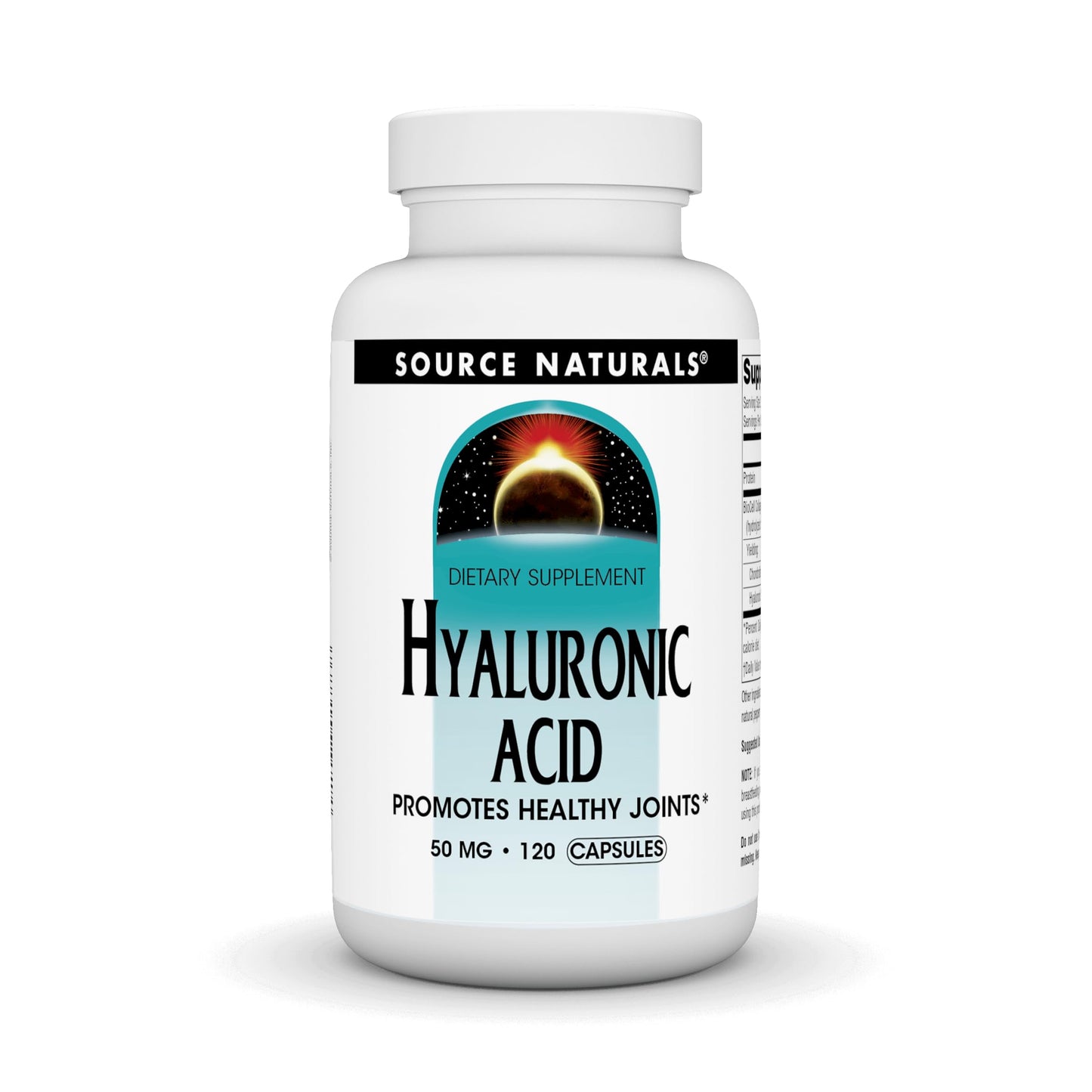 Source Naturals Hyaluronic Acid Promotes Healthy Joints 50 mg Capsule 120 Count