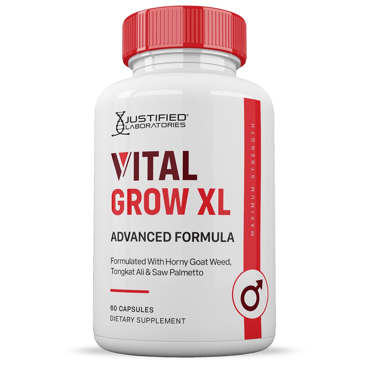 Justified Laboratories Vital Grow XL 1484MG Advanced Formula Proprietary Blend for Men Capsules 120
