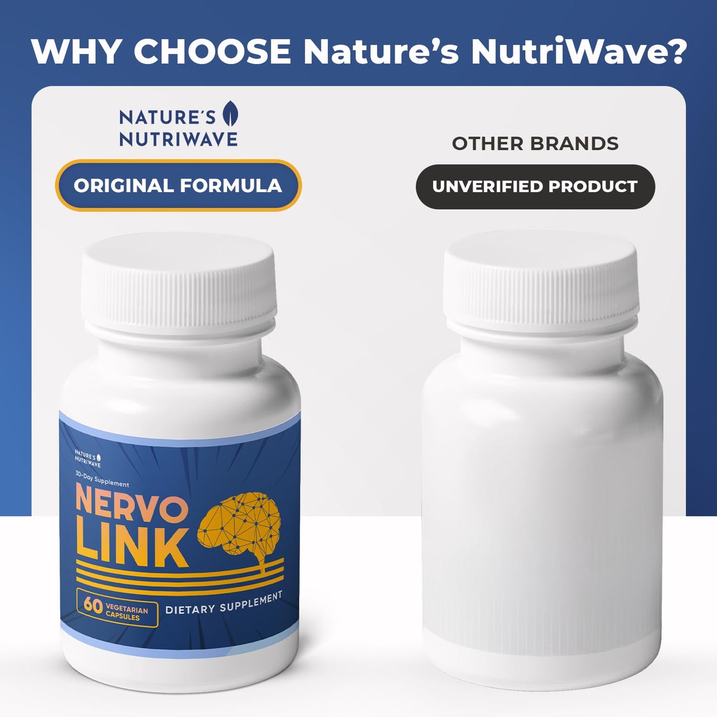 Nature’s NutriWave Nervolink Reishi, Shiitake & Lion's Mane Capsule 60 Count