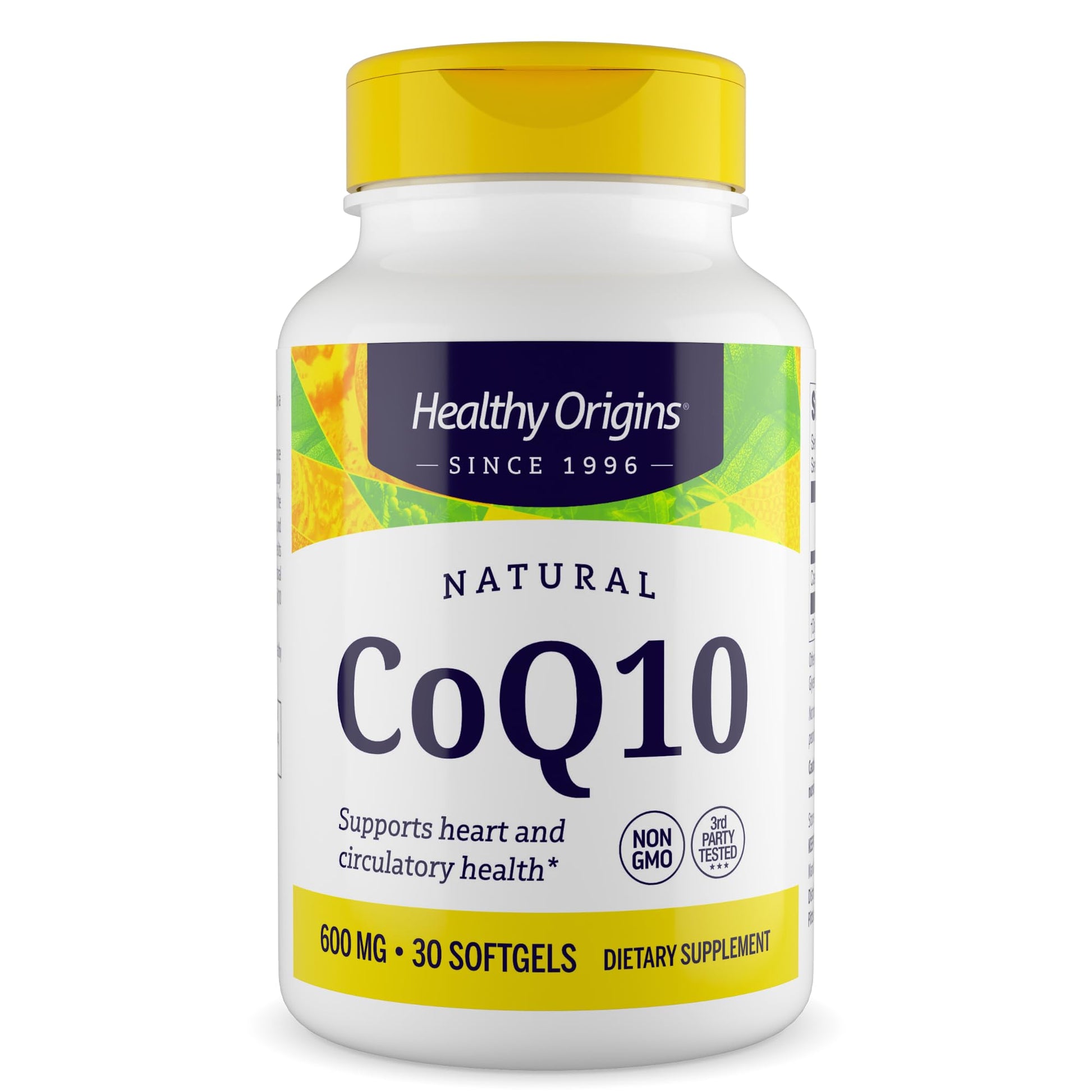 Healthy Origins CoQ10 600 mg Softgel, 30 Softgels