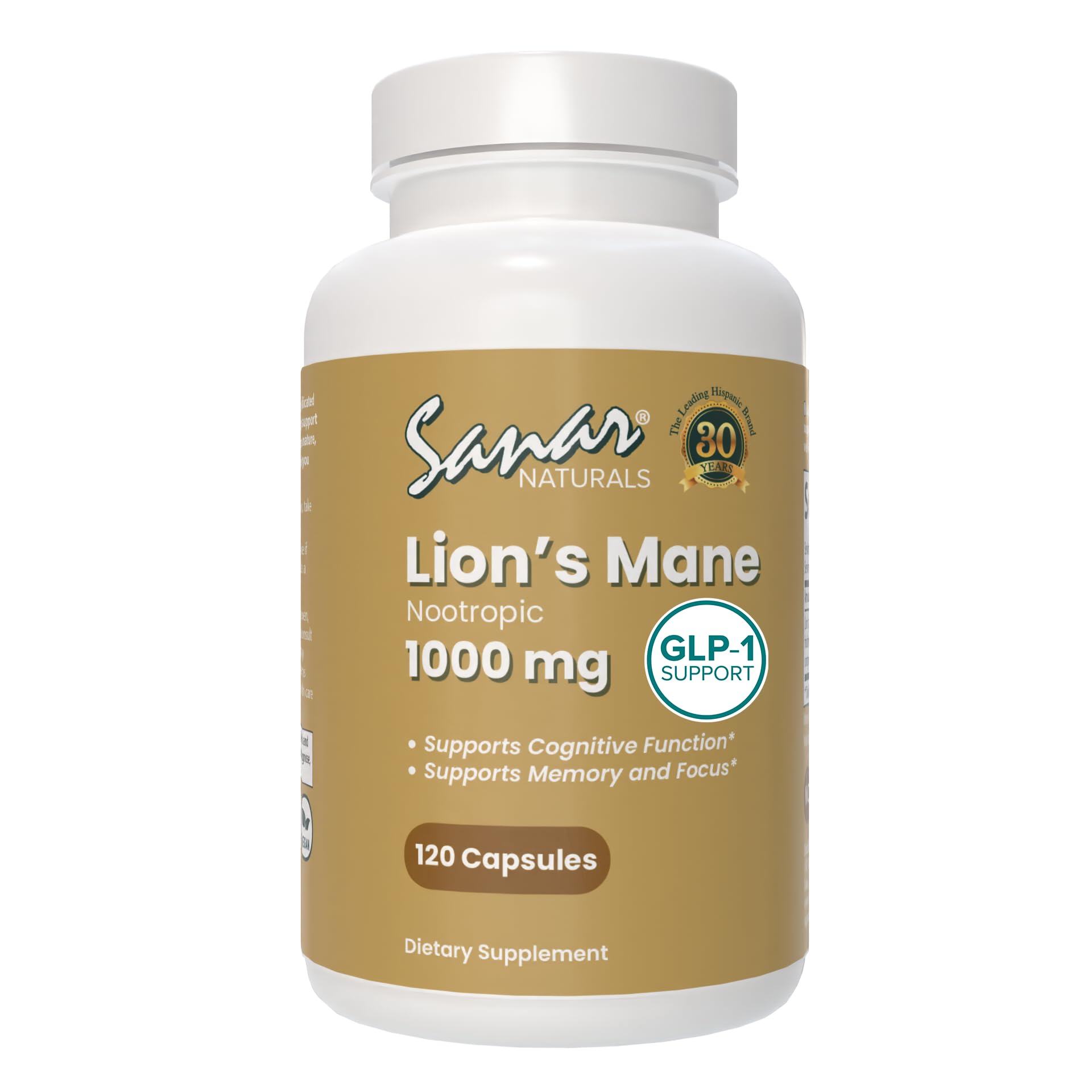 Sanar Naturals Lions Mane 1000mg Capsule 120 Count