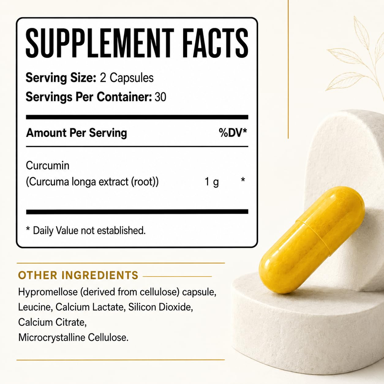 Heffchi Curcumin Capsules 60 Count
