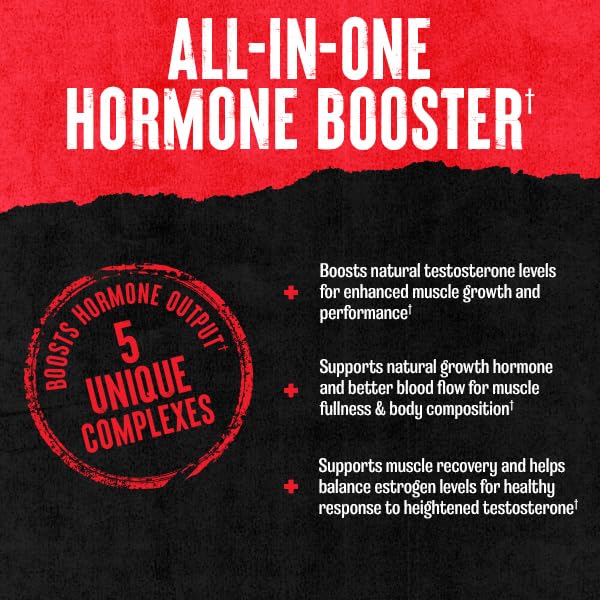 Animal Stak Complete Natural Hormone Booster Supplement with Tribulus Natural Testosterone Booster for Athletes Contains Estrogen Blockers 21 Capsules