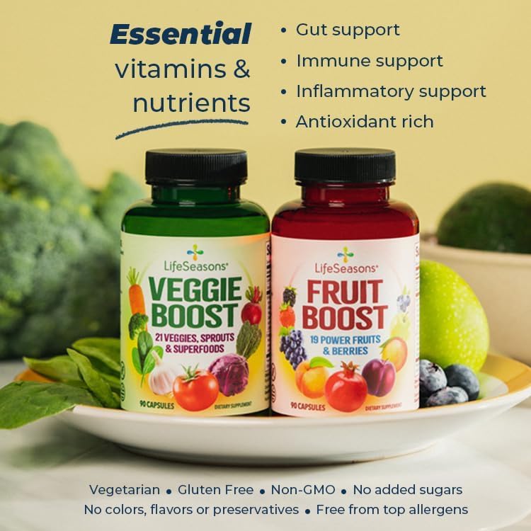 LifeSeasons Fruits & Veggies Supplements Capsule 180 Count